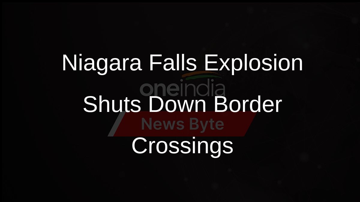 Vehicle Explodes at Niagara Falls Border Crossing 60 Seconds Story