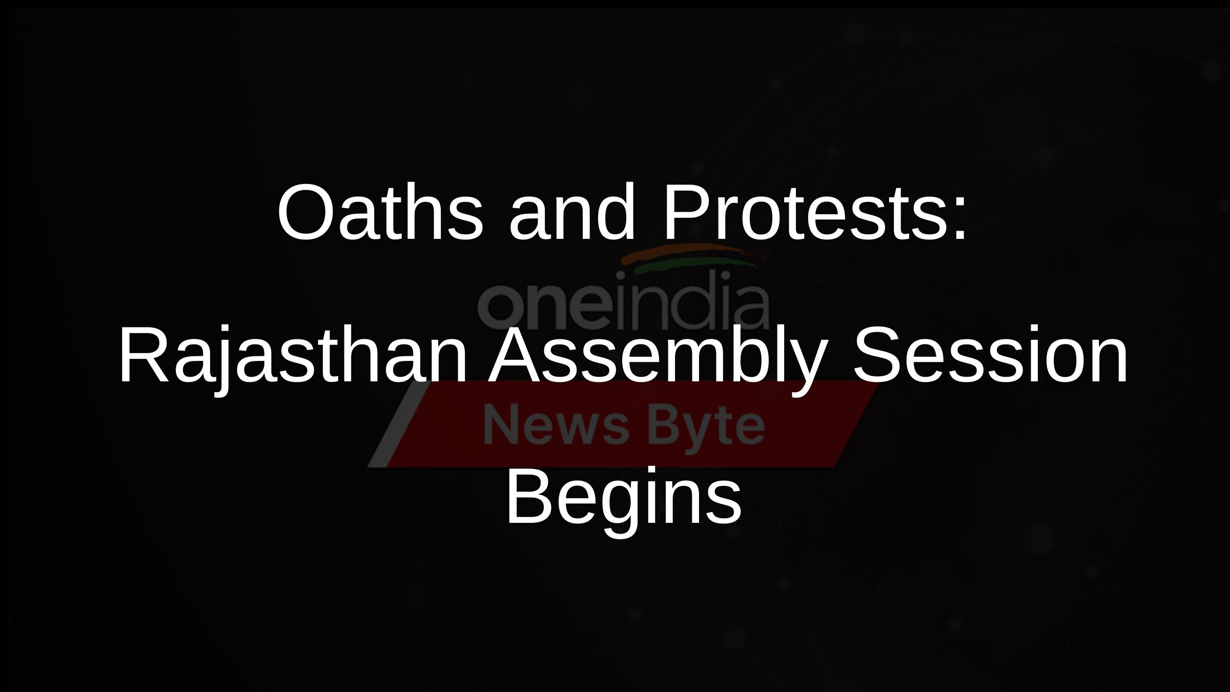 Newly Elected Members of Rajasthan Legislative Assembly Take Oath