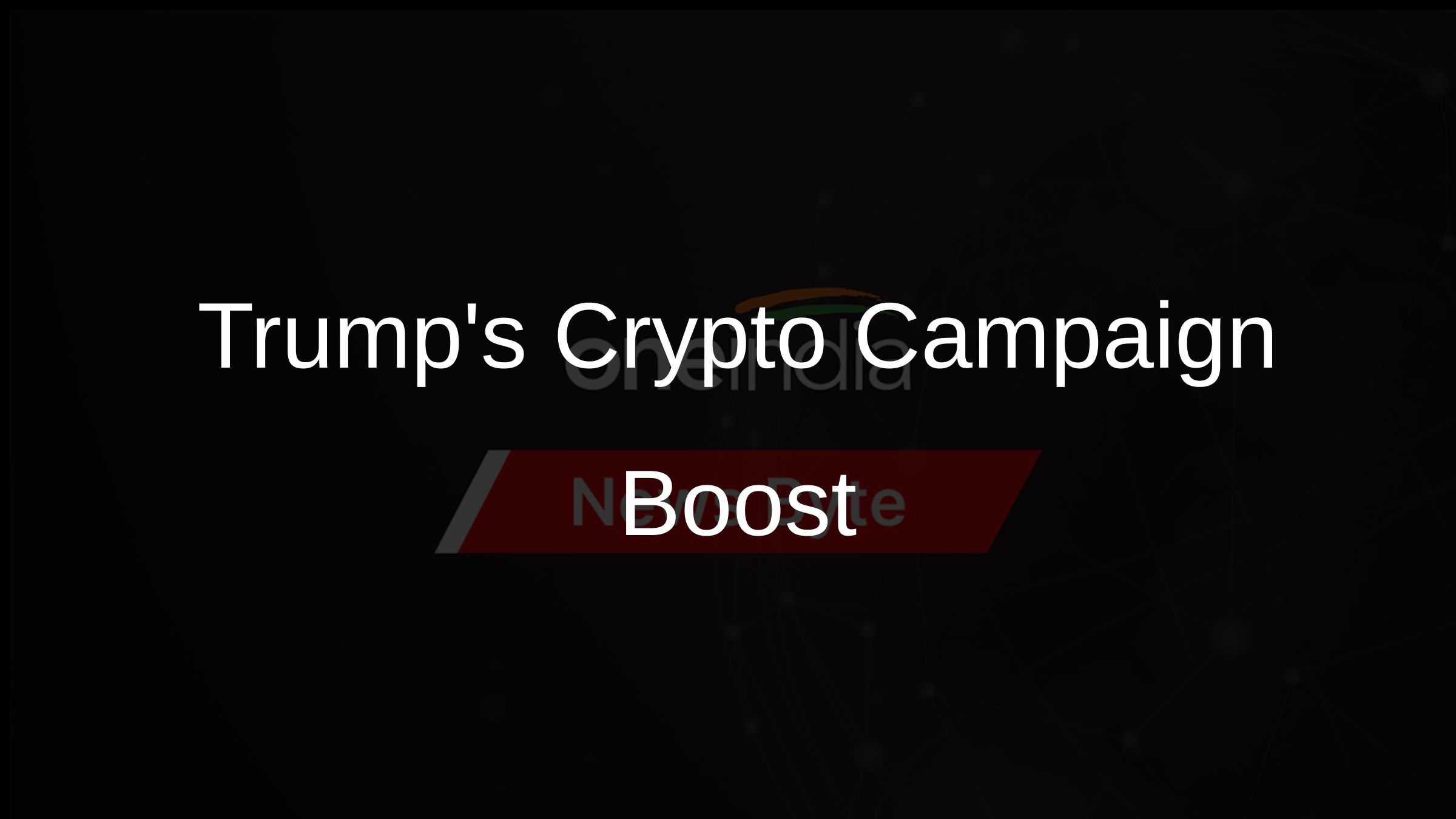 Trump Campaign to Accept Cryptocurrency Donations for Election