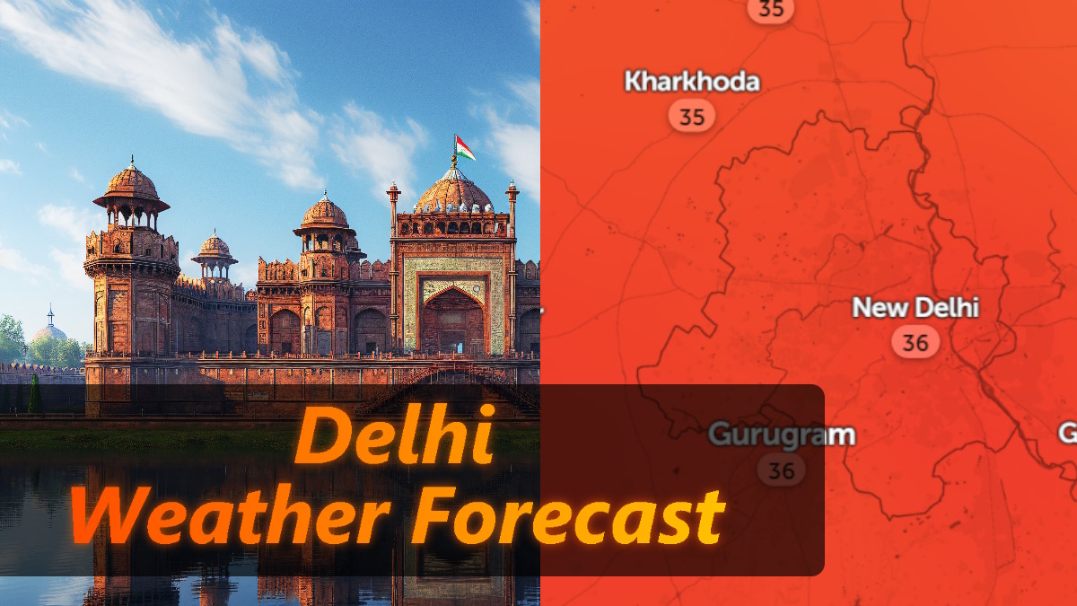 Delhi weather alert rainfall in these areas weather forecast from