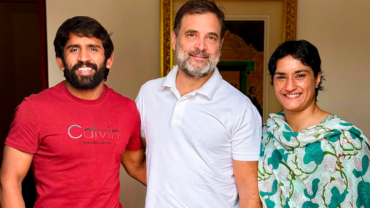 Haryana Assembly Election: Wrestlers Vinesh Phogat, Bajrang Punia To Join Congress Today