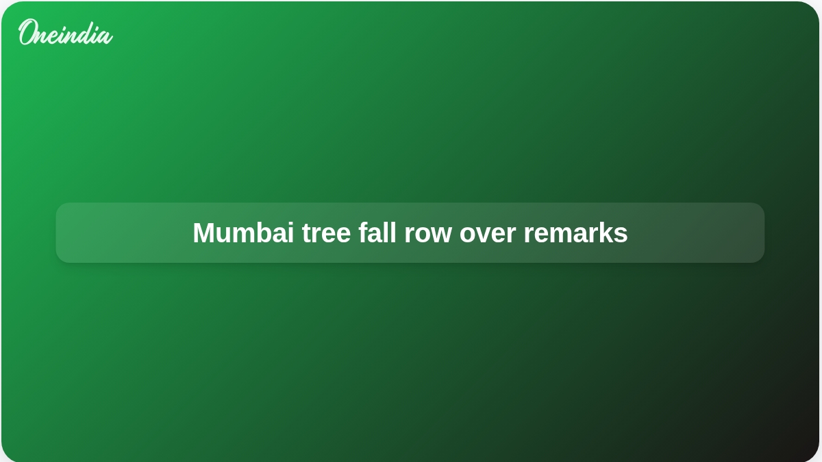 Mumbai school bus tree collapse sparks row over Minister Sanjay Shirsat remarks