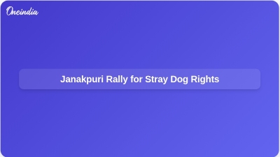 Janakpuri Rally for Stray Dog Rights