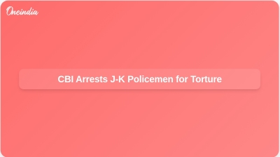 CBI Arrests J-K Policemen for Torture