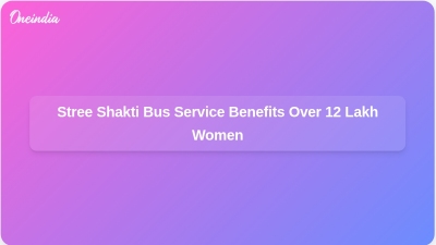 Stree Shakti Bus Service Benefits Over 12 Lakh Women