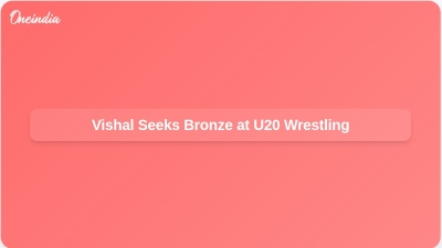 Vishal Seeks Bronze at U20 Wrestling
