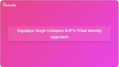 Digvijaya Singh Critiques BJP's Tribal Identity Approach