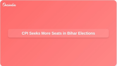 CPI Seeks More Seats in Bihar Elections