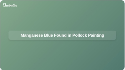 Manganese Blue Found in Pollock Painting