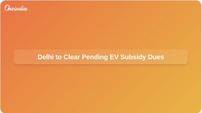 Delhi to Clear Pending EV Subsidy Dues