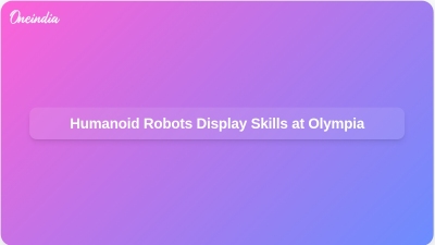 Humanoid Robots Display Skills at Olympia
