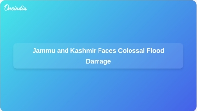 Jammu and Kashmir Faces Colossal Flood Damage