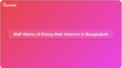 BNP Warns of Rising Mob Violence in Bangladesh