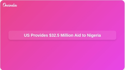 US Provides $32.5 Million Aid to Nigeria