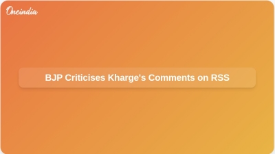 BJP Criticises Kharge's Comments on RSS