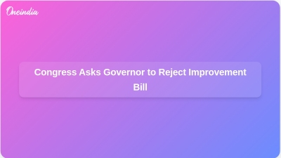 Congress Asks Governor to Reject Improvement Bill
