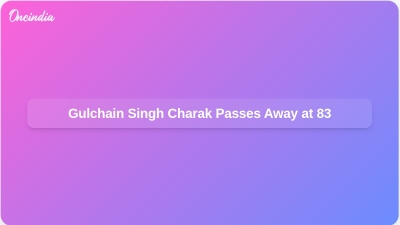 Gulchain Singh Charak Passes Away at 83