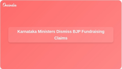 Karnataka Ministers Dismiss BJP Fundraising Claims