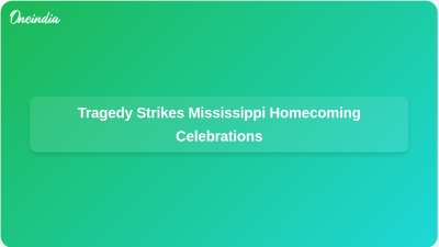Tragedy Strikes Mississippi Homecoming Celebrations
