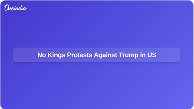 No Kings Protests Against Trump in US