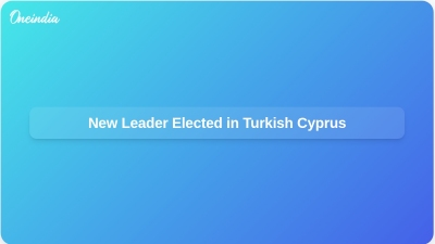 New Leader Elected in Turkish Cyprus