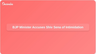 BJP Minister Accuses Shiv Sena of Intimidation