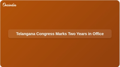 Telangana Congress Marks Two Years in Office