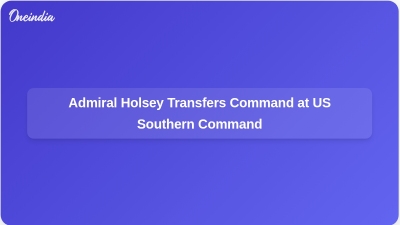 Admiral Holsey Transfers Command at US Southern Command