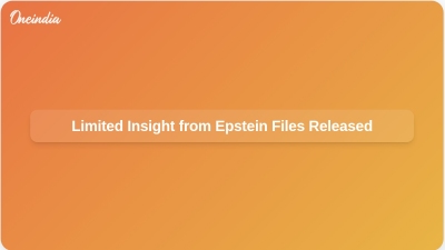 Limited Insight from Epstein Files Released