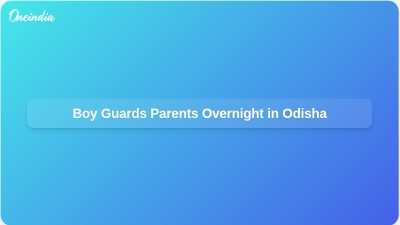 Boy Guards Parents Overnight in Odisha