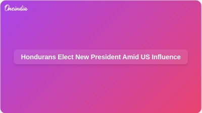 Hondurans Elect New President Amid US Influence