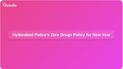 Hyderabad Police's Zero Drugs Policy for New Year