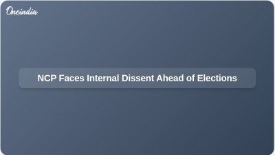 NCP Faces Internal Dissent Ahead of Elections