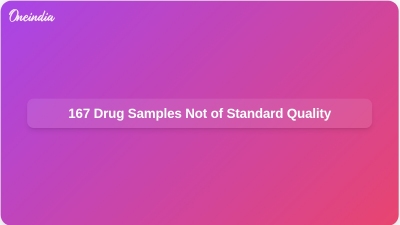 167 Drug Samples Not of Standard Quality
