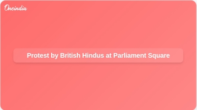 Protest by British Hindus at Parliament Square