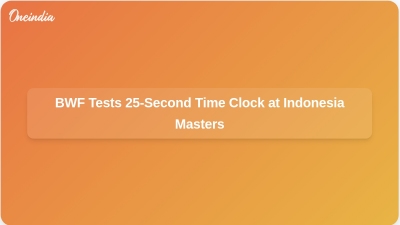 BWF Tests 25-Second Time Clock at Indonesia Masters