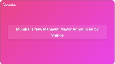 Mumbai's New Mahayuti Mayor Announced by Shinde