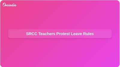SRCC Teachers Protest Leave Rules
