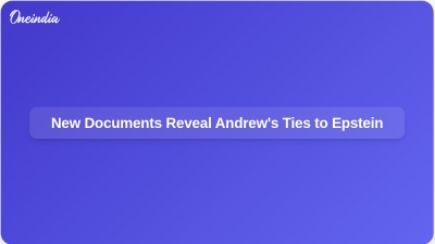 New Documents Reveal Andrew's Ties to Epstein