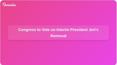 Congress to Vote on Interim President Jeri's Removal
