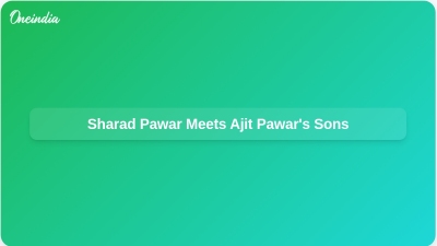 Sharad Pawar Meets Ajit Pawar's Sons