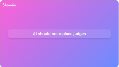 AI should not replace judges