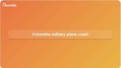 Colombia military plane crash