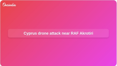 Cyprus drone attack near RAF Akrotiri