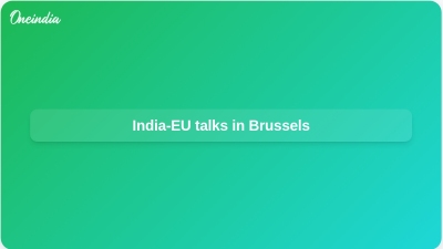India-EU talks in Brussels