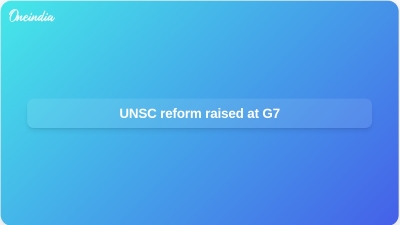 UNSC reform raised at G7
