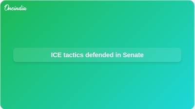 ICE tactics defended in Senate