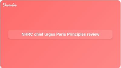 NHRC chief urges Paris Principles review