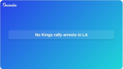 No Kings rally arrests in LA