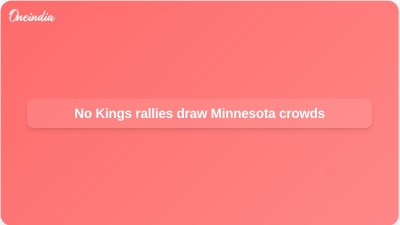 No Kings rallies draw Minnesota crowds